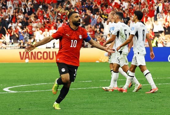 صلاح مع منتخب مصر في كأس العالم أمام نيوزيلندا